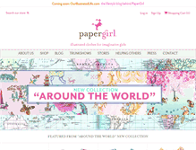 Tablet Screenshot of papergirlcollection.com